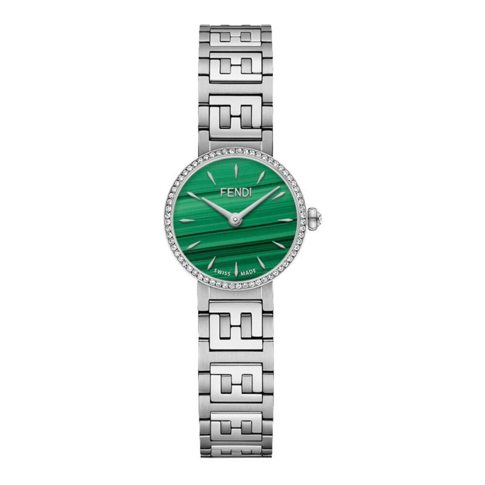 Fendi Forever  Diamond Watch Silver Womens